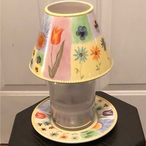 Yankee Candle Spring Flowers Shade and Plate